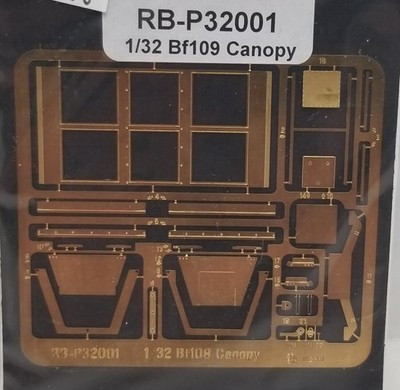 RESALE SHOP - RB Prod. RB-P32001 1/32 Bf109 Canopy - STORE-P32001-NOB5701