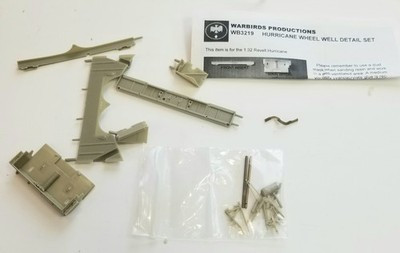 RESALE SHOP - Warbirds Prod. Hurricane Wheel Well Detail Set 1/32 For Revell Hurricane WB3219 - STORE-WB3219-LN5691