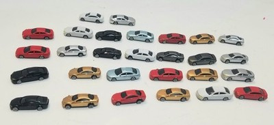 RESALE SHOP - (28) Mixed Colored N Scale Sedans Unbranded - WALE-NSED-LN5493