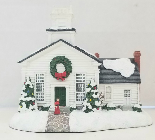RESALE SHOP - VTG Hawthorne Rockwell Home for Holiday "Late for the Dance" Church #139A - BABE-DANCE139-LN6135