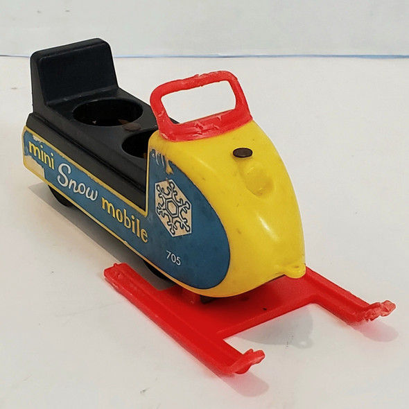 RESALE SHOP - Vintage 1970 Fisher Price Mini Snow Mobile #705 -clean - BRMA-FPMSM-U6089