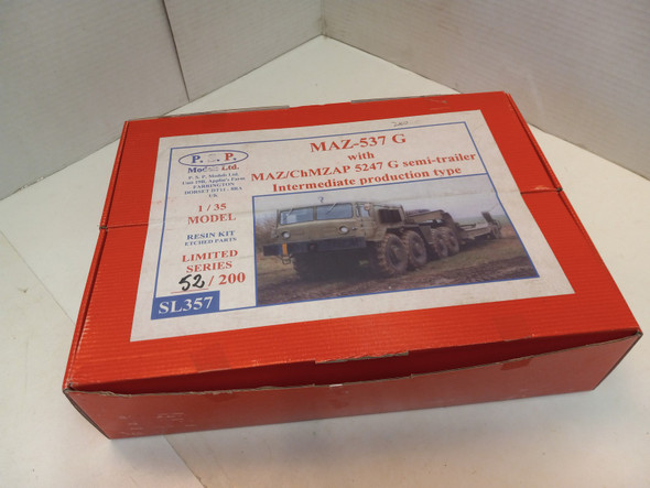 RESALE SHOP - P.S.P. Models 1/35 MAZ-537 G Semi With MAZ/ChMZAP 5247 Trailer Resin Kit - JIMI-SL357-NOB6153