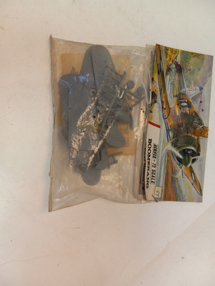 RESALE SHOP - Airfix 121 Commonwealth CA-13 Boomerang 1/72 Scale Model Bag Kit Vintage UNBUILT - BOBR-121-NS6935
