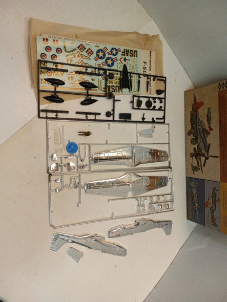 RESALE SHOP - HAWK P-51D Mustang 1/4 1962 CHROME Kit �VERY RARE� See description!!!! - BOBR-208-200-U6163