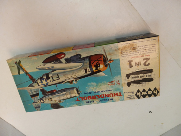RESALE SHOP - Hawk Republic P-47D Thunderbolt 2 in 1 - NOB Chromed VTG NICE! - BOBR-212-200-NOB6169