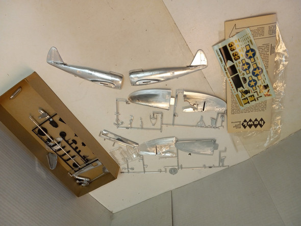 RESALE SHOP - Hawk Republic P-47D Thunderbolt 2 in 1 - NOB Chromed VTG NICE! - BOBR-212-200-NOB6169