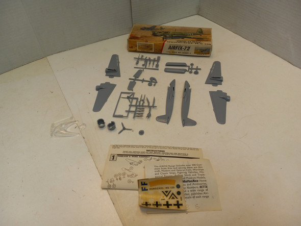 RESALE SHOP - HENSCHEL HS129 German WW2 Bomber 1/72 AIRFIX #262 Plastic Model MINT! - BOBR-262-NOB6239