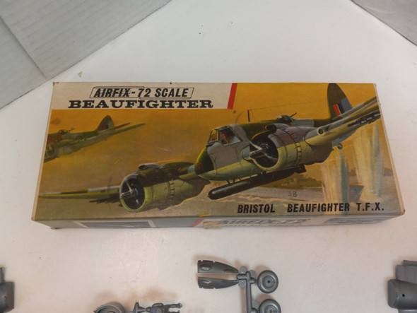 RESALE SHOP - Bristol Beaufighter TFX series 2 1/72 Airfix -72 WWII RAF OPEN BOX COMPLETE - BOBR-283-NOB6215