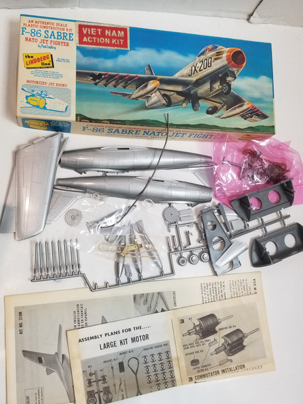 RESALE SHOP - Lindberg 1/4 Inch Scale F-86 Sabre Nato Jet Fighter #310 - BOBR-310-NOB6930