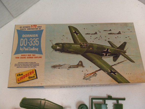 RESALE SHOP - The Lindberg Line Dornier DO-335 Plastic 1/72 Scale Model Airplane Kit NOB GREAT - BOBR-438:60-NOB6208
