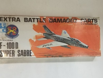 RESALE SHOP - IMC 1/72 Scale F-100D Super Sabre and Extra Battle Damaged Parts #482-100 - BOBR-481-00-NS6895