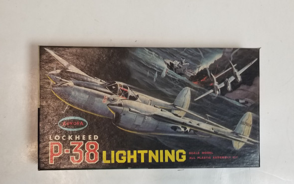 RESALE SHOP - Aurora Scale Model Lockheed P-38 Lightning #498-50 - BOBR-498-50-NOB6920