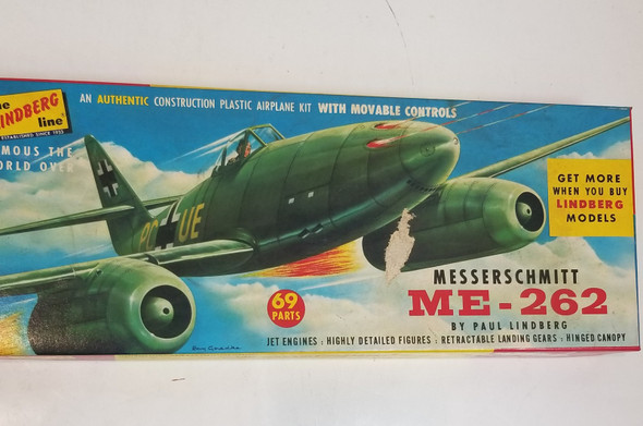 RESALE SHOP - Lindberg Messerschmitt ME-262 #538-98 (Scale Unknown) - BOBR-538-98-NOB6938