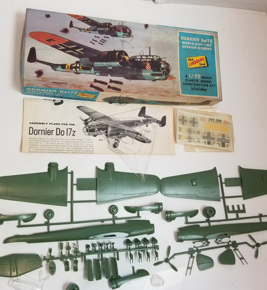 RESALE SHOP - Lindberg 1/72 Scale Dornier Do17Z #577-100 - BOBR-577-100-NOB6933