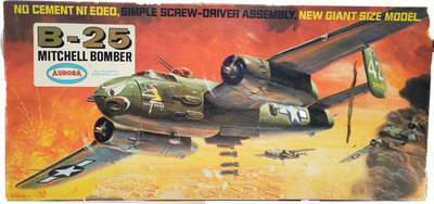 RESALE SHOP - Aurora Models 1:32 Giant Size B-25 Mitchell Bomber Screwdriver Model Kit 397-500 - BOBR-A397-500-NOB6173