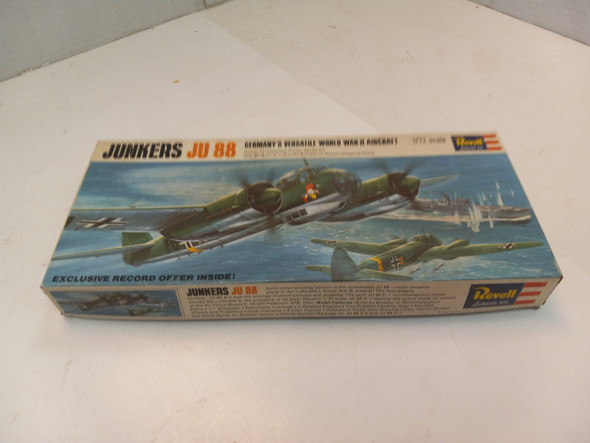 RESALE SHOP - VINTAGE 1967 Revell Junkers JU 88 1:72 Scale Model Kit #H-113:130~ NOB - BOBR-H-113-130-NOB6831