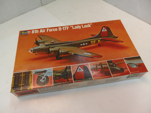 RESALE SHOP - Vintage Revell 8th Air Force B-17F Lady Luck 1/72 Scale Plastic Model Kit NOB - BOBR-H-209-NOB6812