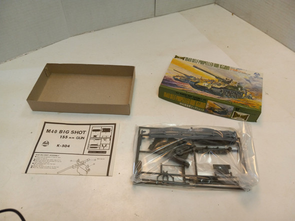 RESALE SHOP - AHM Military Model M40 Self-Propelled Gun 155mm VG+/NM - BOBR-K-504-NOB6876