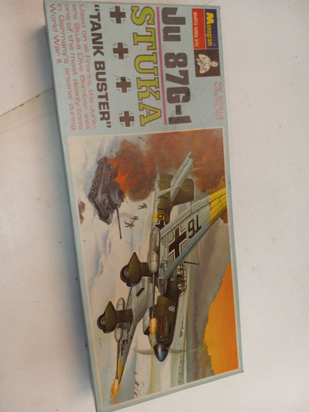 RESALE SHOP - Monogram JU 87G-1 STUKA Tank Buster 1/4" scale Model Kit 1968 PA207 150 MINT!!!! - BOBR-PA207-150-NOB6260