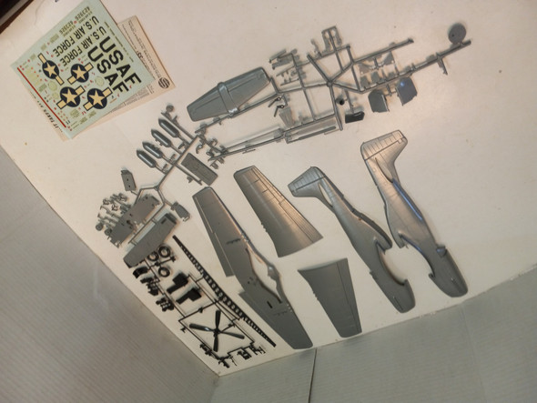 RESALE SHOP - Vintage 1966 Monogram 1:32 F-51D Mustang Airplane Kit. MINT!!! NOB - BOBR-PA77-200-NOB6836