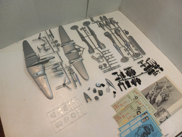 RESALE SHOP - Monogram 1/4 Inch Scale P-38 Lockheed Lightning Model Kit #PA97 1966 NOB MINT!!! - BOBR-PA97-200-NOB6834