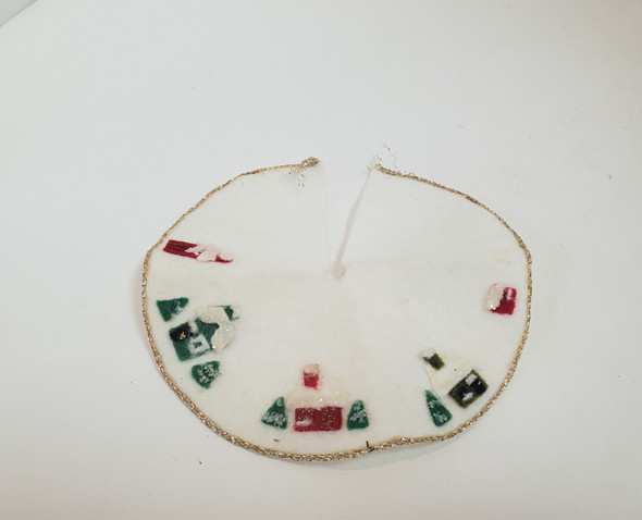 RESALE SHOP - VTG Undecorated Christmas Tree with Tree Skirt - BOST-CHRISTMASTREE-NS6227