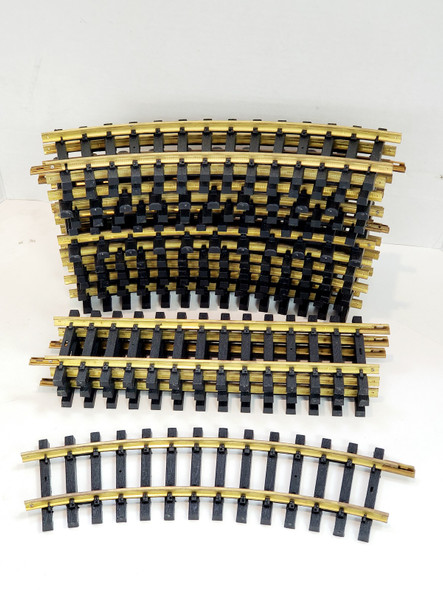 RESALE SHOP - Aristocraft Brass Curved/Straight Track Pieces (Lot of 15 ) - BRMA-BRSTRK-LN6063