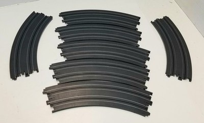 RESALE SHOP - (7) Aurora Tomy 15" Radius Curve 1/8 Circle AFX Ho Scale - MARU-7CURVE-LN6857