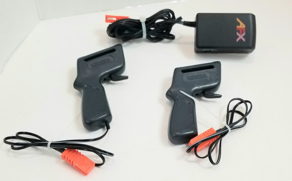 RESALE SHOP - Set AFX Tomy Transformer & 2 Aurora AFX Hand Controllers ALL Untested HO Scale - MARU-CRTLTRSRMER-LN6958