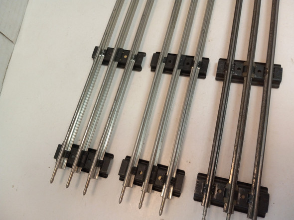 RESALE SHOP - Lot of three Mixed K-Line/ Lionel Straight Track lengths- USED - WINO-KLLST1-U6081