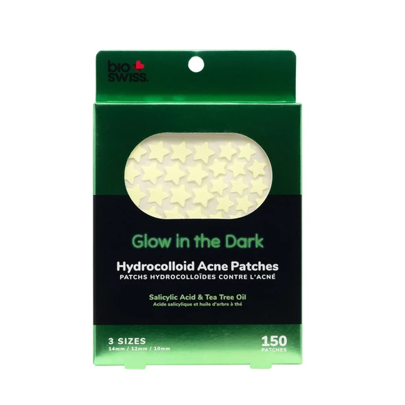 BioSwiss - Glow in the Dark Hydrocolloid Acne Patches for Kids and Teens 2963