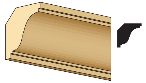 OakridgeStores.com | CLASSICS - Crown Molding 1/4 X 24 - Dollhouse Miniature Trim (2-Pack) CLA77047