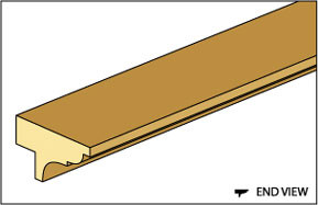 OakridgeStores.com | NORTHEASTERN SCALE LUMBER - Wainscot Trim - Dollhouse Miniature (2-Pack) NE1075