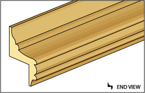 OakridgeStores.com | NORTHEASTERN SCALE LUMBER - Wainscot Trim - Dollhouse Miniature (2-Pack) NE1077