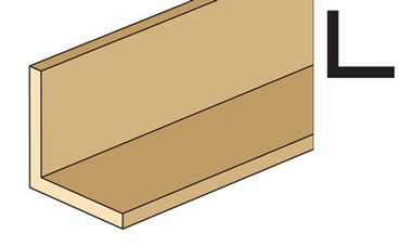 OakridgeStores.com | NORTHEASTERN SCALE LUMBER - Basswood 3/8" Angle (2-Pack) NE509