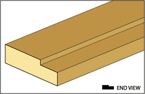 OakridgeStores.com | NORTHEASTERN SCALE LUMBER - 11/32" Window Header - Dollhouse Miniature Trim (2-Pack) NE995