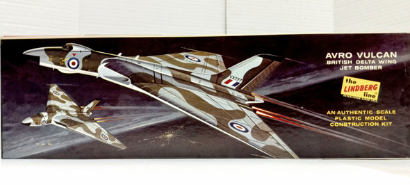 RESALE SHOP - The Lindberg Line 1:96 Avro Vulcan Delta Wing Jet Bomber Plastic Model Kit - BOBR-LIND579200-NOB7125