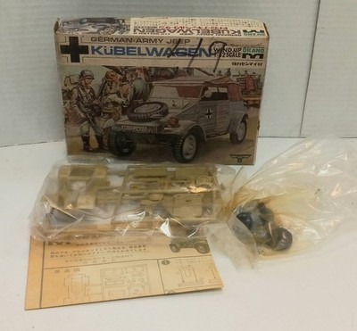 RESALE SHOP - VTG 1:32 Okano K�belwagen Wind Up Germany Army Jeep M-1-150 - BOBR-M-1-150-NOB7185
