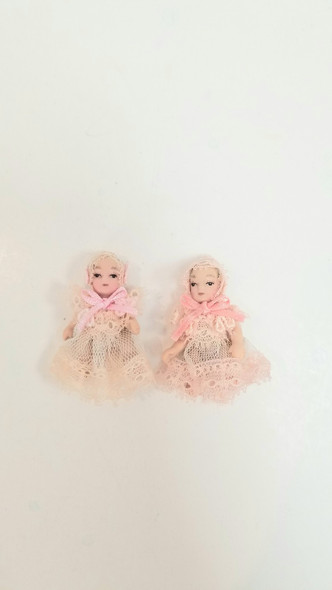 RESALE SHOP - VTG 1:12 Baby Dolls (sold each) - BOST-BABYDOLLS-NS7407