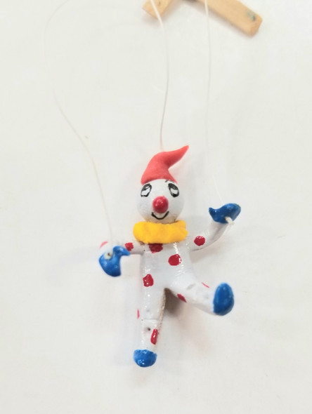RESALE SHOP - VTG1:12 Dollhouse Clown Marionette Dollhouse Miniature - BOST-CLOWNPUPPET-NS7058