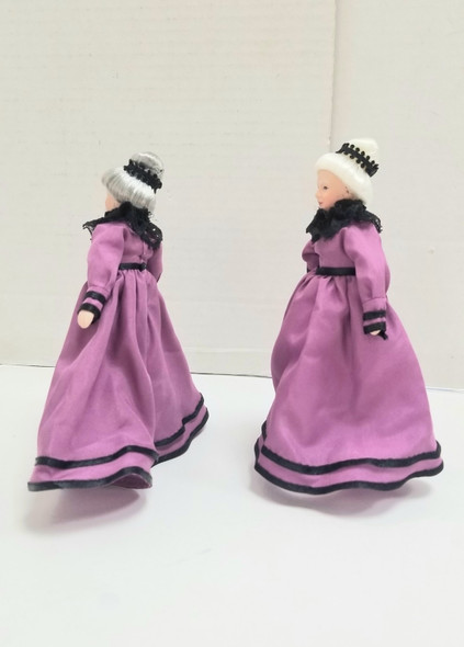 RESALE SHOP - VTG 1:12 Porcelain Old Women Dolls (sold each) - BOST-OLDWOMEN-NS7395