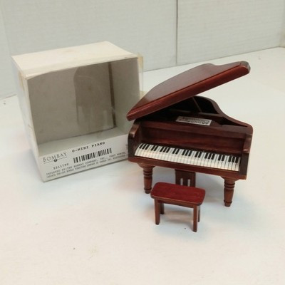 RESALE SHOP - Bombay Company Miniature Piano & Bench (Out of Scale) - CIMA-2211790-NOB7227