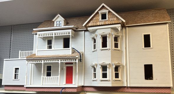 RESALE SHOP - VTG House That Jack Built Assembled JILLIAN Dollhouse- wired-LEMONT PICKUP ONLY - DASI-JILLIAN-LN7176