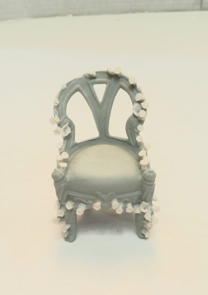 RESALE SHOP - VTG 1:12 Dollhouse Fairy Garden Patio Set- decorated with white mushrooms- OOAK - DASI-PATIOSET-NS7172
