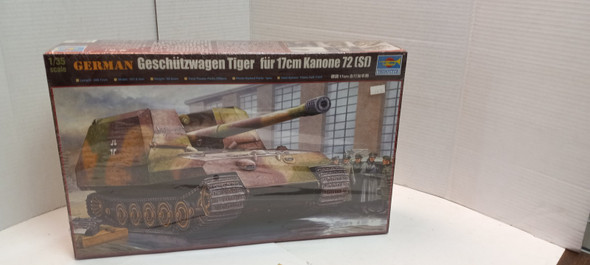 RESALE SHOP - Trumpeter 1/35 00378 Geschutzwagen Tiger fur 17cm K72 SEALED!! - JIMI-00378-NS7053