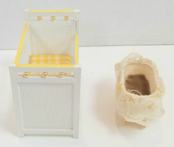 RESALE SHOP - Dollhouse 1" Scale Crib And Bassinet - RUMA-BASSCRIB-LN7233
