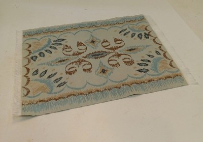 RESALE SHOP - Sam's World Gouldenlabel Large Rectangular 8" x 11.5" Brown & Blue Medallion Rug - SAM-LR005-NS7260