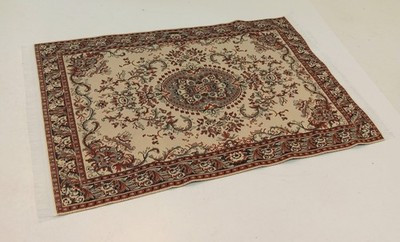 RESALE SHOP - Sam's World Gouldenlabel Large Rectangular 8" x 11.5" Red & Beige Medallion Rug - SAM-LR006-NS7262