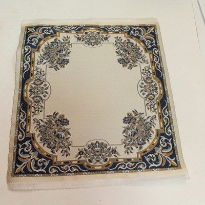 RESALE SHOP - Sam's World Gouldenlabel Large Square 8" x 8" Gold Bordered Rug - SAM-LS004-NS7320