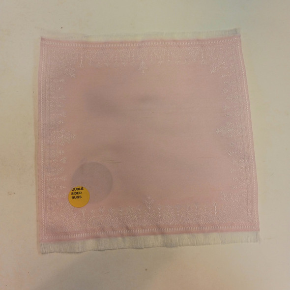 RESALE SHOP - Sam's World Gouldenlabel Large Square 8" x 8" Double-Sided Pink Rug - SAM-LS008-NS7380